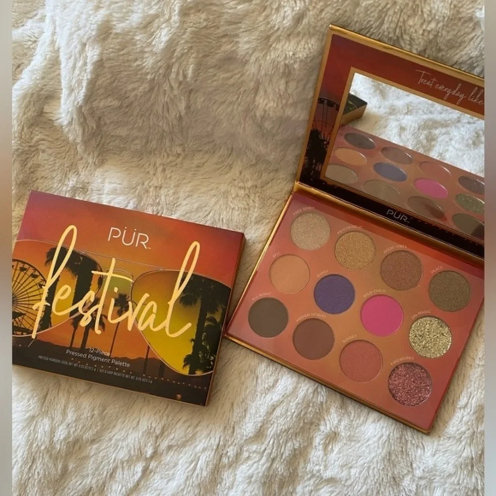 NIB PÜR Festival 12-Piece Pressed Pigment Eyeshadow Palette